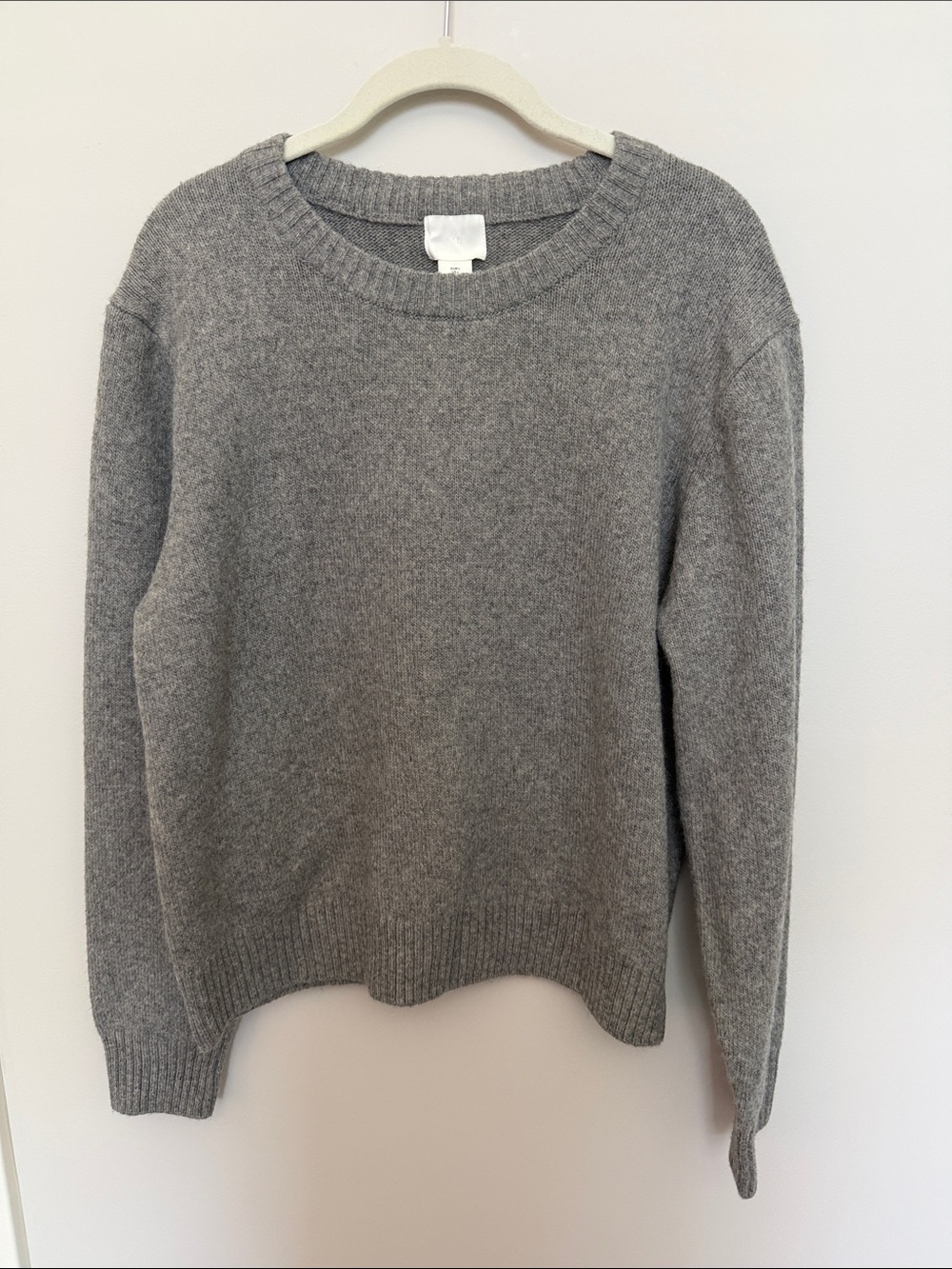 Classic Gray Crewneck Sweater - Women NWT